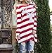 koobea Dress for Women Casual Christmas Party Long Sleeve Stripes Dresses from