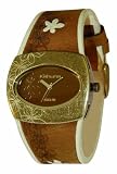 Kahuna Kls-1010L Ladies Brown Leather Strap Watch