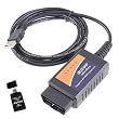 USB OBD2 OBDII ELM327 PC Car Diagnostic (Check Engine Light) Plus AGPtek USB 2.0 All-in-one Card Reader