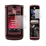 Motorola Razr2 V9 V9m Premium Reusable LCD (Outer and Inner ) Screen Protector with Lint Cleaning Cloth By Ikross