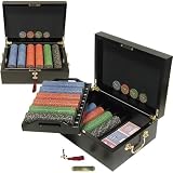 Poker 500 Nevada Jacks 10g Chip Set with Beautiful Mahogany Case
