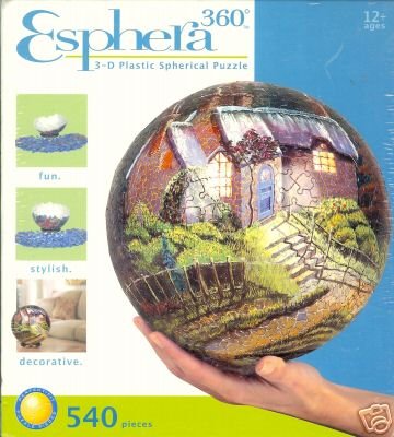 Buy 3d Esphera 360 9in Plastic Cottage Globe Puzzle 540pc by Warren industries now!