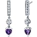Exotic Love 1.50 Carats Amethyst Heart Shape title=