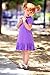 City Threads Girls' Cotton Short Sleeve A-Line Ruffle Hem Dress School or Play