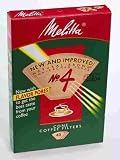 Melitta U S A Inc 624412 No. 4 Cone Natural Brown Paper Filter