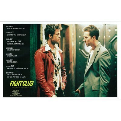 brad pitt fight club poster. Fight Club Movie Poster Brad Pitt Edward Norton - 11x17