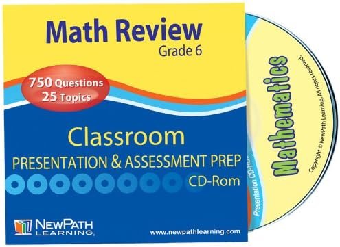 NewPath Learning Math Interactive Whiteboard CD-ROM, Site License, Grade 6