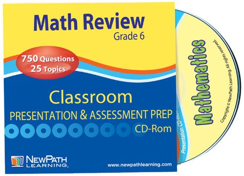 NewPath Learning Math Interactive Whiteboard CD-ROM, Site License, Grade 6