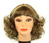 13 Mixed Brown curls / bangs synthetic wig