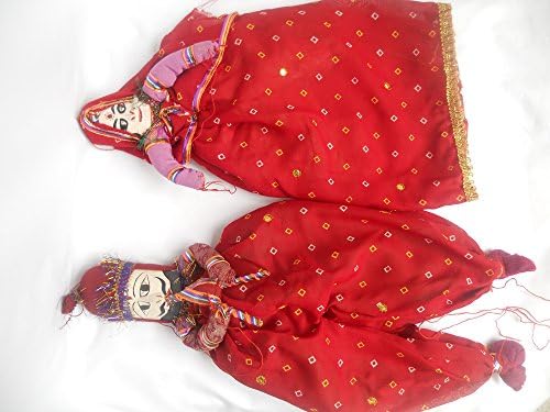 Puppets-Marionnettes en bois faite à la main avec des vêtements pour le visage, les mains cordes pour jouer et la décoration de la maison