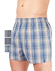 3 Pack North Coast Pure Cotton Assorted Boxers