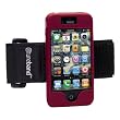 Tuneband for iPhone 4 and iPhone 4S, Grantwood Technology's Armband, Silicone Skin, and Front and Back Screen Protector, Red