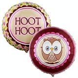 Look Whoo's 1 - Pink 18 Foil Balloon Infant