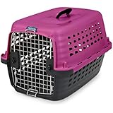 Petmate 41038 Compass Fashion Pets Kennel with Chrome Door, Hot Pink/Black