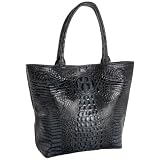 Jalda Croc-Embossed Jane Tote