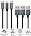 REVERSIBLE Micro USB Cable (3 FT, 3 Packs), FosPower [Nylon Braided | Full Speed Charging] Micro USB Cable Durable Built for Galaxy S7/S7 Edge/Note 5, Moto G6 Play, HTC, LG & More (Gray)