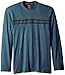 Arrow Men's Long Sleeve Heather Chest Stripe Doubler