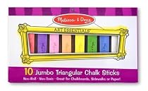 Melissa & Doug Jumbo Rainbow Chalk (10 pc)