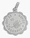 Round Sterling Silver Scorpio Zodiac Pendant with Chain