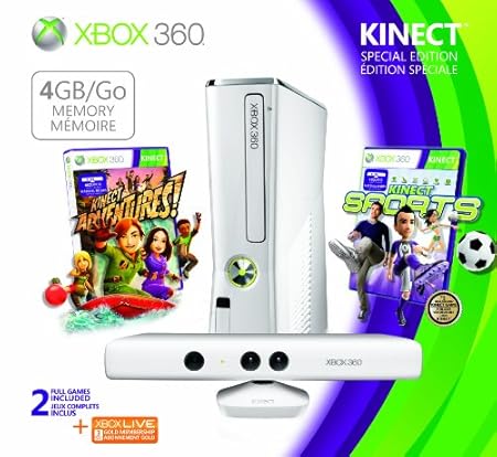 Xbox 360 4GB Console/ Kinect Family Bundle