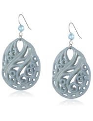 TARINA TARANTINO Carved Lucite Earrings