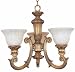 Sofia Traditional Vintage Mocha 3 Light Mini Chandelier (Over-Stock Sale)