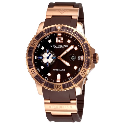 Stührling Original Men's Regatta 271.3346K59 Meridian Sports Automatic Brown Dial Watch,Stuhrling Original,271.3346K59,B0049E18CW