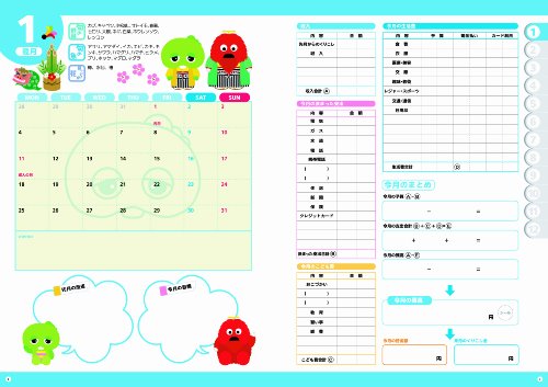 ガチャピンとムックのママとコ家計簿