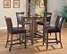 Kitchen & Housewares : 5 Piece Round Counter Height Table Set By Coaster Furniture