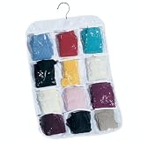 14 Pocket Hanging Stocking Pantyhose Accessory Organizer by 