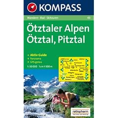 �tztaler Alpen, �tztal, Pitztal: Wander-, Rad- und Skitourenkarte. Mit Panorama. GPS-genau. 1:50.000