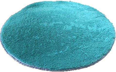 Jiang Bo Super Soft Shaggy Circle Carpet Fitness Yoga Round Mats 120x120cm Computer Chair Rug Cushion Bed Rug (blue)