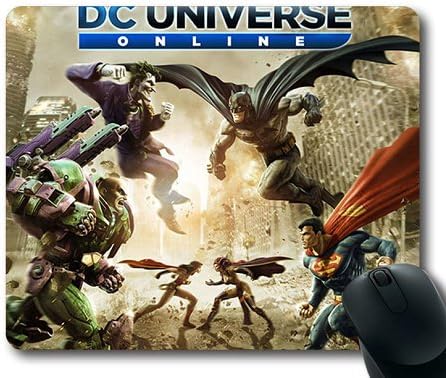 Custom Gaming Mouse Pad with Dc Universe Online Non-Slip Neoprene Rubber Standard Size 9 Inch(220mm) X 7 Inch(180mm) X 1/8 Inch(3mm) Comfortable Computer Mouse Mat