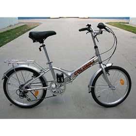Buy 20 Alloy Folding Bike with Shimano 7 Speed Silver Color
