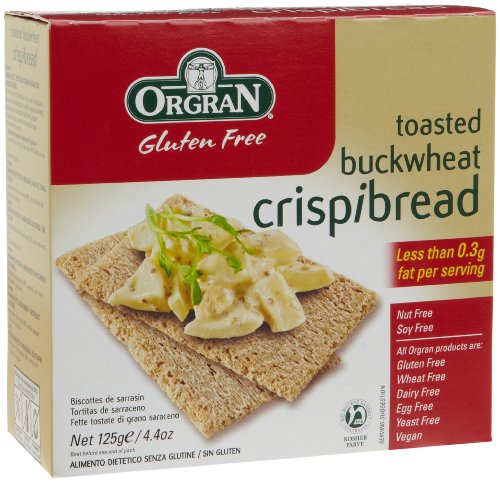 Orgran Toasted Buckwheat Crispibread, 4.4-Ounce Boxes (Pack of 6)