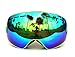 COPOZZ Snowmobile Snowboard Skate Bikeboard Ski Goggles with Detachable Wide Vision Double Lens Anti-fog Extra-large Spherical Lens Snow Multicolor Professional Mountain Climbing Gear Helmet Compatible Unisex
