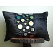 Mirror Beauty - Decorative Pillow Covers - Rectangle Pillow Cover with Mirror Embroidery