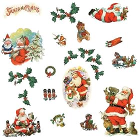 RoomMates RMK1112SCS Santa Claus Peel and Stick Wall Decals
