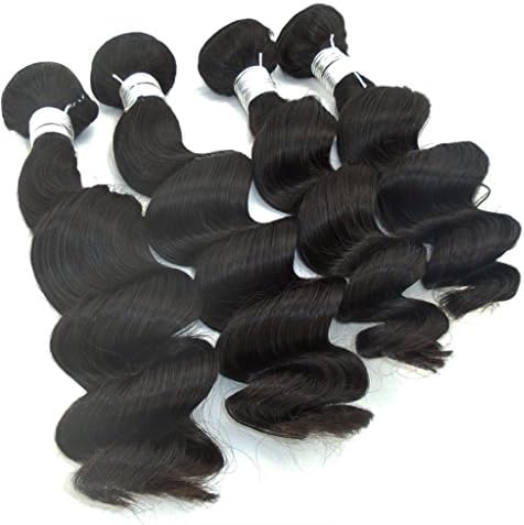 Vedar Beauty Sew In Raw Unprocessed Weft Weave Malaysian Loose Wave Remy Hair Extension 4Pcs/Lot Size:10inch 12inch 14inch 16inch