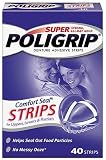 Super PoliGrip Denture Adhesive Strips, Comfort Seal, 40 ct.