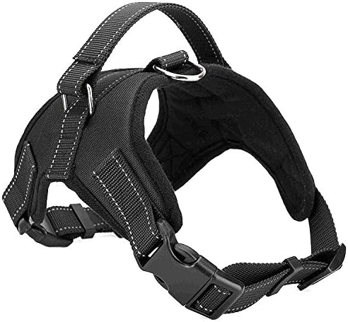 No Pull Dog Harness, Reflective Design Keeps Your Dog Safe On Walks and Car Rides (X-Large, Black)