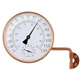 Conant Custom Brass TH-6C VT Weather Station - copper, Antique Finish