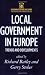 Local Government in Europe: Trends and Developments (Government Beyond the Centre)