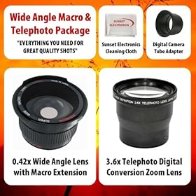 SSE Best Value Lens Accessory Package for Olympus SP-550 SP-570 SP-560 UZ