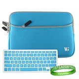 MacBook Pro Case Sleeve for All Models of the Apple MacBook Pro 13.3 Inch Laptop (MC700LL/A , MC724LL/A) + Blue MacBook Keyboard Skin + VanGoddy Live * Laugh * Love Wrist Band!!!