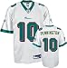 Chad Pennington Jersey: Reebok White Replica #10 Miami Dolphins Jersey - Large