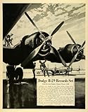IMAGE OF 1945 Ad Dodge Division of Chrysler Group LLC B-29 Plane Superfortress Engine - Original Print Ad