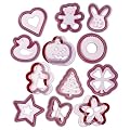 Progressive International 24 Piece Cookie Cutter and Stencil Set