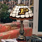 Purdue University Boilermakers Glass Light Table Lamp