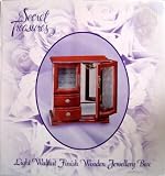 Secret Treasures Light Walnut Finish Wooden Jewelry Box